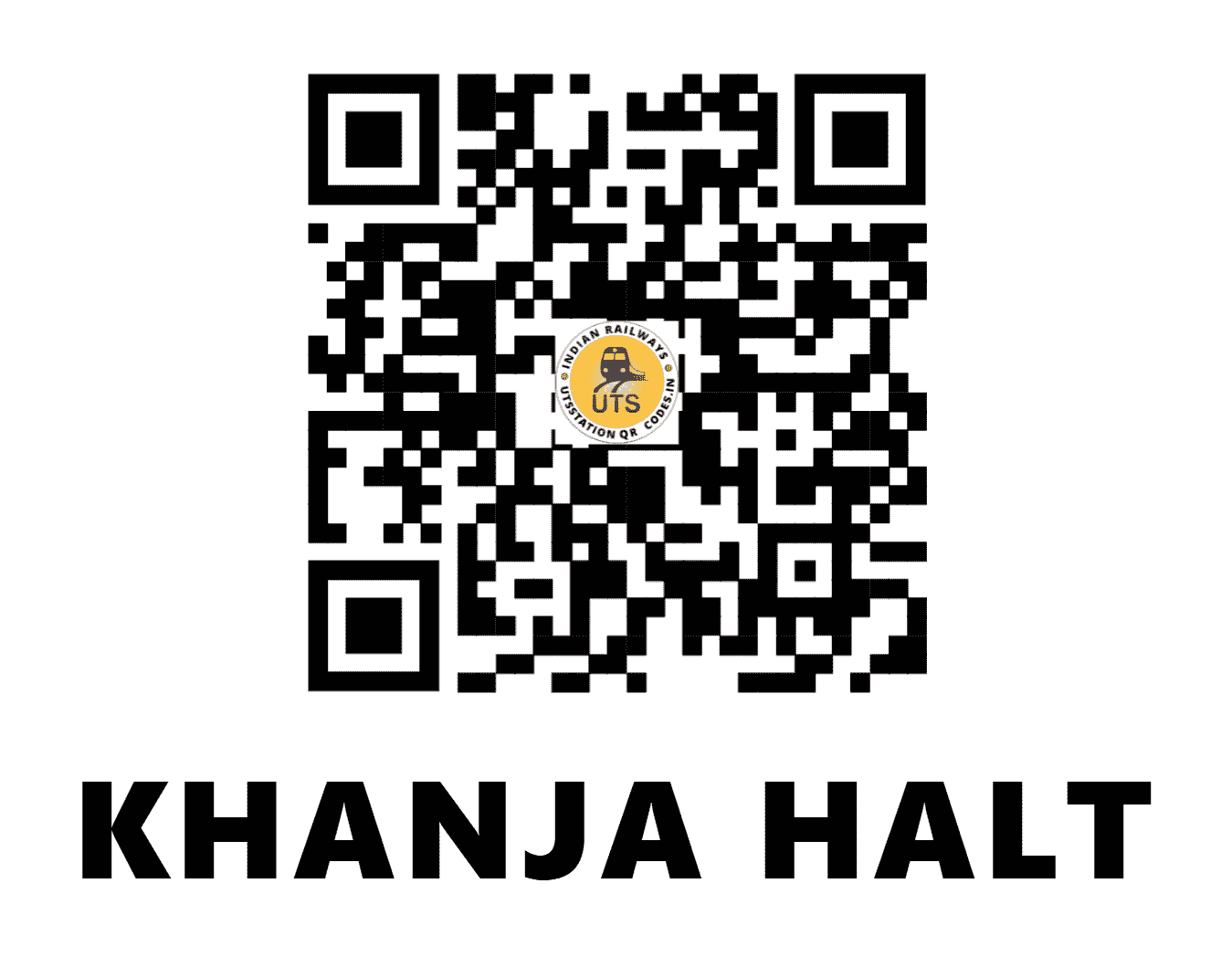 UTS QR Code for KHANJA HALT - KHJA - NE (UTTAR PRADESH)